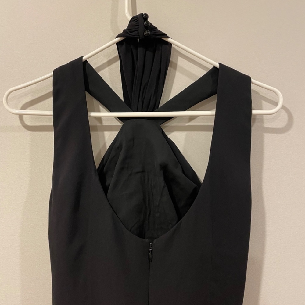 Armani Collezioni Women’s Black Midi Cocktail Layered Dress size 6 - Picture 4 of 8